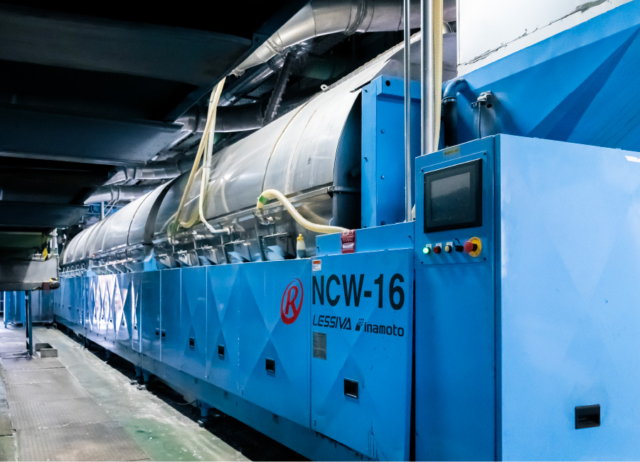 グリスフィルター洗浄ライン