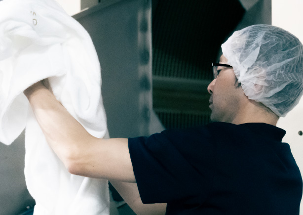 プロフィール｜仕事風景｜リネンサプライの仕事現場